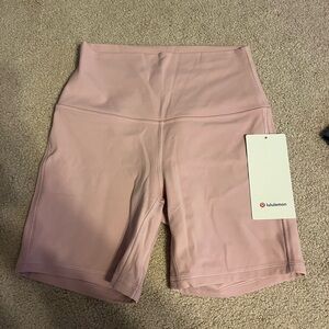 lululemon athletica Blush Pink Bike Shorts